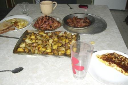Un vrai repas de bûcheron!